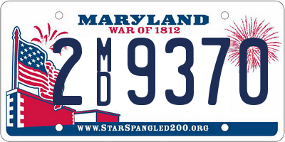 MD license plate 2MD9370