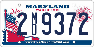 MD license plate 2MD9372