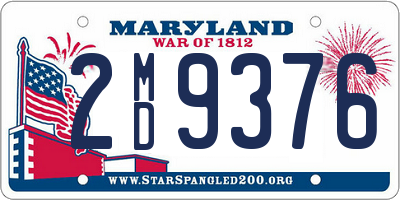 MD license plate 2MD9376