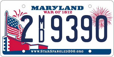 MD license plate 2MD9390