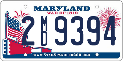 MD license plate 2MD9394