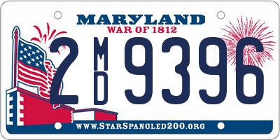 MD license plate 2MD9396