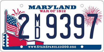 MD license plate 2MD9397