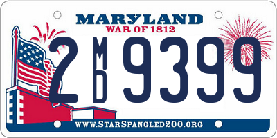 MD license plate 2MD9399