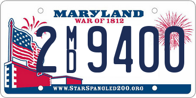 MD license plate 2MD9400