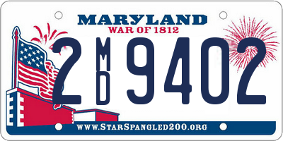 MD license plate 2MD9402