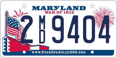 MD license plate 2MD9404