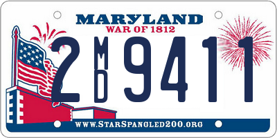 MD license plate 2MD9411