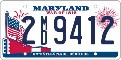 MD license plate 2MD9412