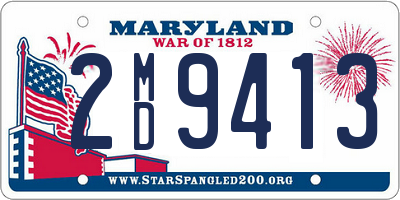 MD license plate 2MD9413