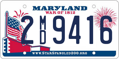 MD license plate 2MD9416