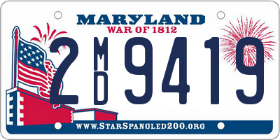 MD license plate 2MD9419