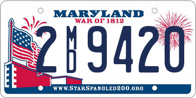 MD license plate 2MD9420