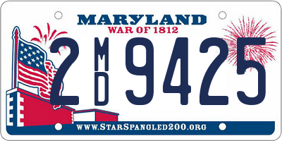 MD license plate 2MD9425