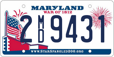 MD license plate 2MD9431