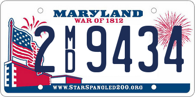 MD license plate 2MD9434