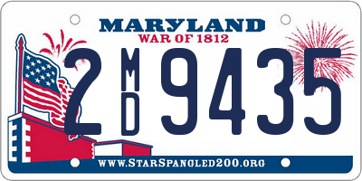 MD license plate 2MD9435