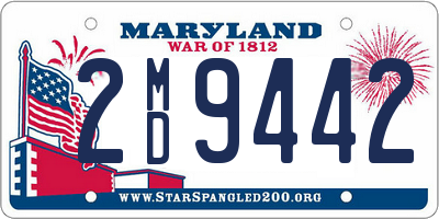 MD license plate 2MD9442