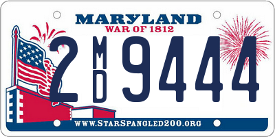 MD license plate 2MD9444