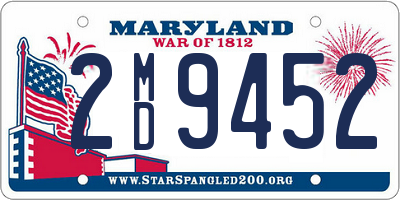 MD license plate 2MD9452