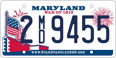 MD license plate 2MD9455