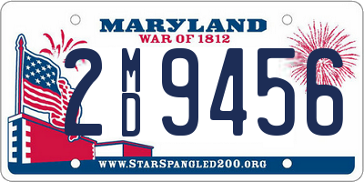 MD license plate 2MD9456