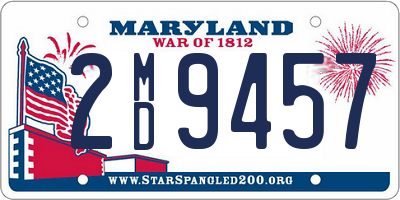 MD license plate 2MD9457