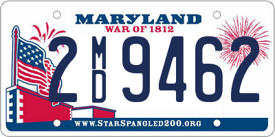 MD license plate 2MD9462