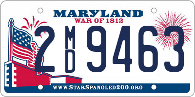 MD license plate 2MD9463