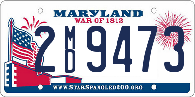 MD license plate 2MD9473