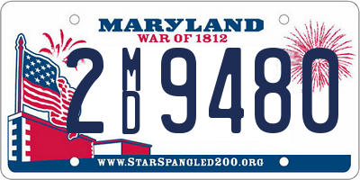 MD license plate 2MD9480