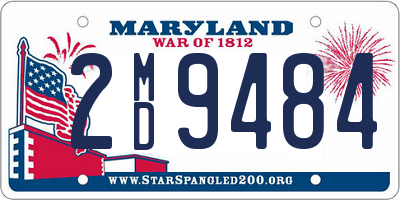 MD license plate 2MD9484