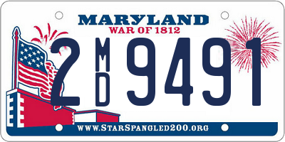 MD license plate 2MD9491