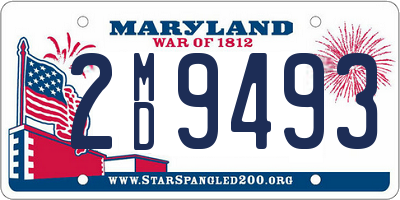 MD license plate 2MD9493