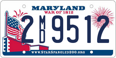 MD license plate 2MD9512