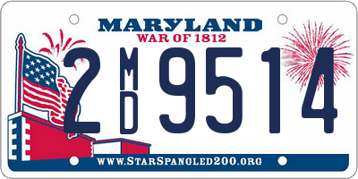 MD license plate 2MD9514