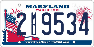 MD license plate 2MD9534