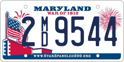 MD license plate 2MD9544