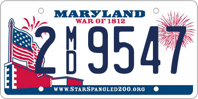 MD license plate 2MD9547