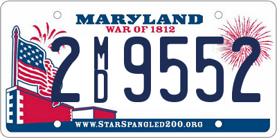 MD license plate 2MD9552