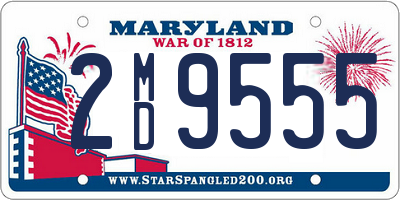 MD license plate 2MD9555