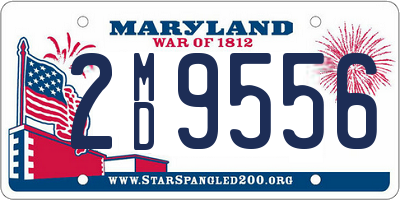 MD license plate 2MD9556