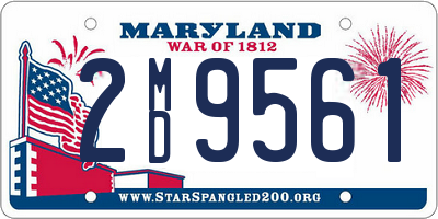 MD license plate 2MD9561