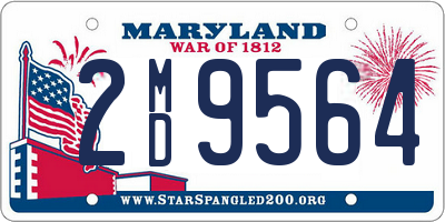 MD license plate 2MD9564