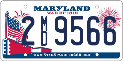 MD license plate 2MD9566