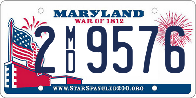 MD license plate 2MD9576