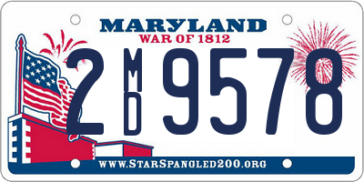 MD license plate 2MD9578