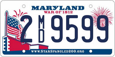 MD license plate 2MD9599