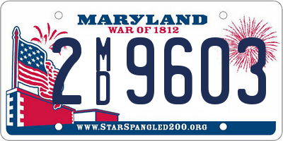 MD license plate 2MD9603