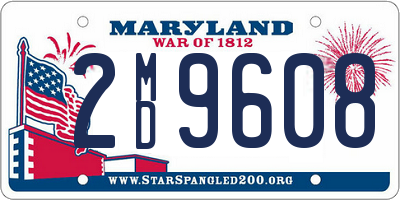 MD license plate 2MD9608